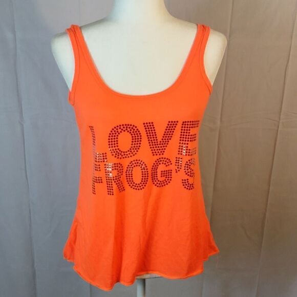 Cancun Senor Frog "Love Frogs" Sequined Tank Top - Picture 1 of 8
